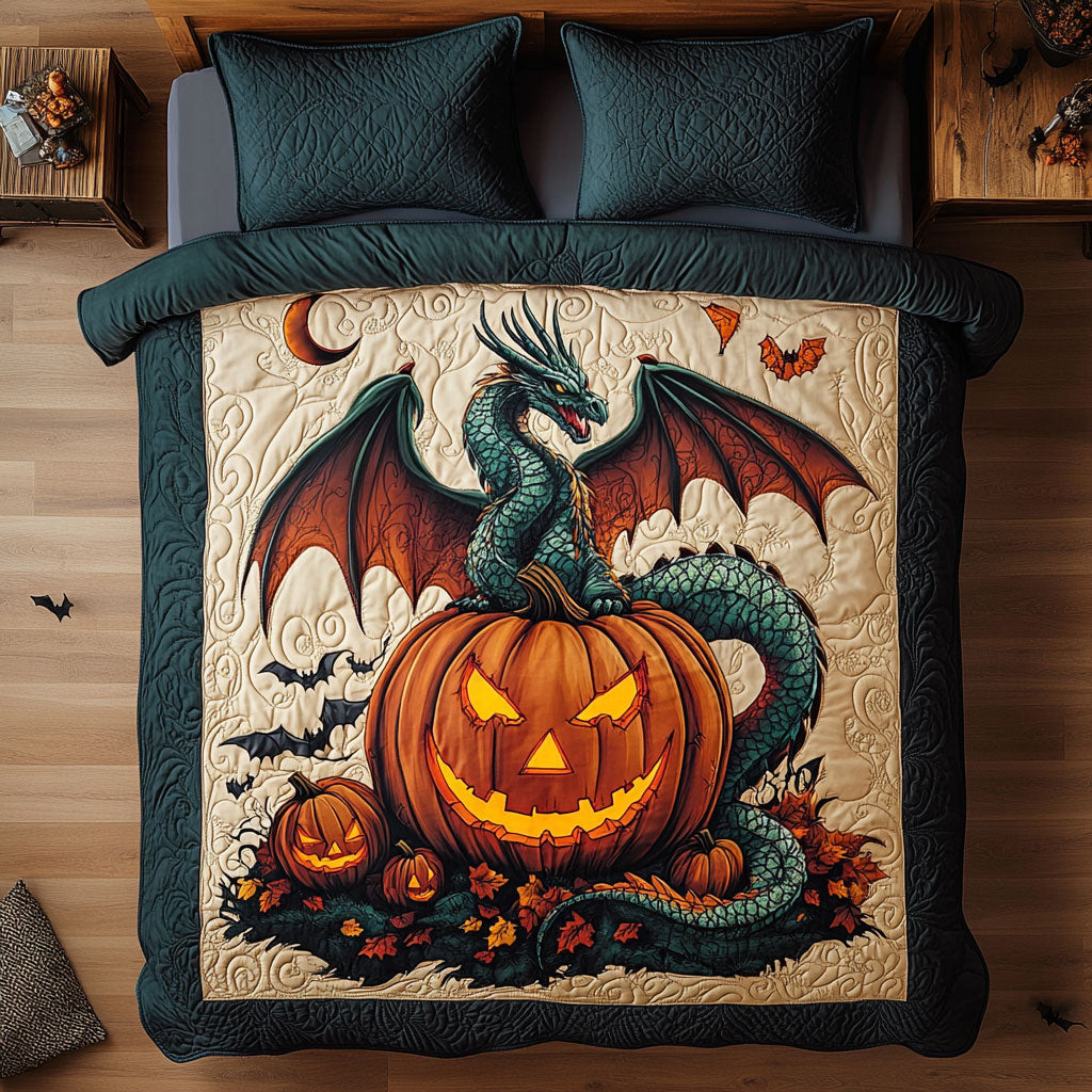 Mystic Dragon Pumpkin CW0608007CL Duvet Cover Set