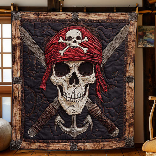 Skull And Nautical Cross WN2301026CL Quilt