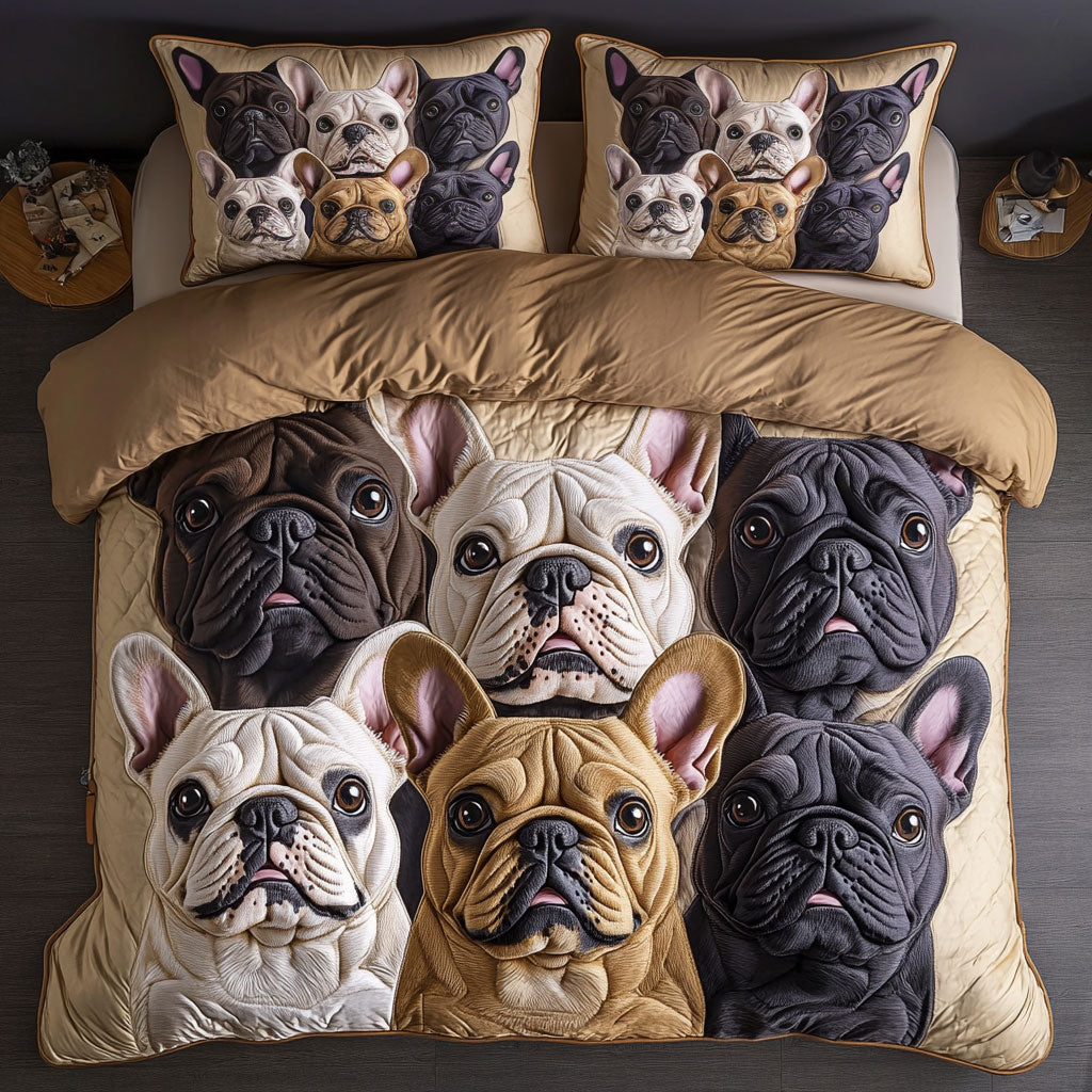 Cozy French Bulldog CW1511015CL Duvet Cover Set