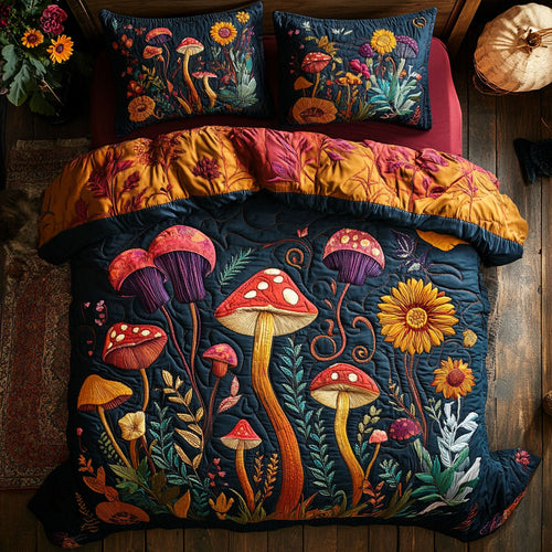 Color Mushroom Forest CW2607011CL Duvet Cover Set