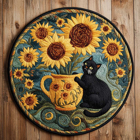 Vin Cat WN2504049CL Quilted Round Mat