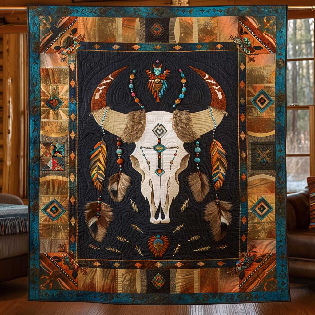 Western Skull Journey WN1710037CL Quilt