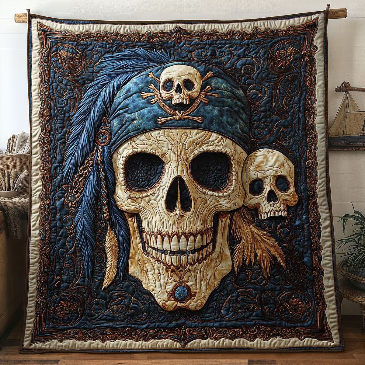 Skull Tide WN1705076CL Quilt