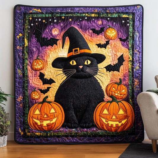 Moonlit Witch Cat DH1809042CL Quilt