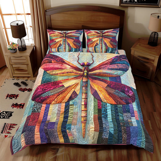 Dragonfly Patchwork WX2312068CL Duvet Cover Set