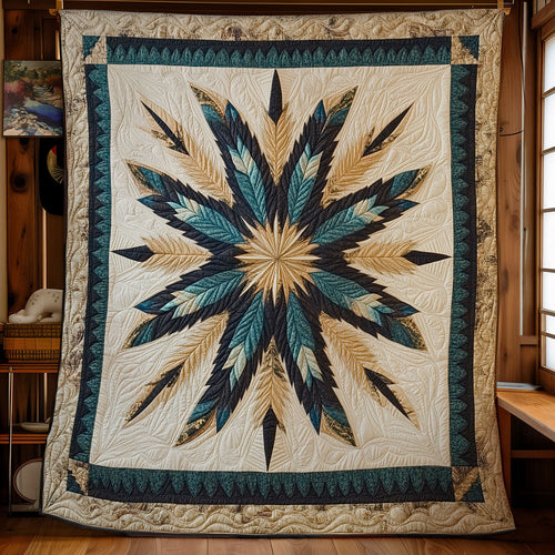 Blue Starburst Dream WX0407008CL Quilt