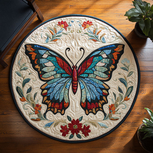Butterfly WX1005004CL Quilted Round Mat
