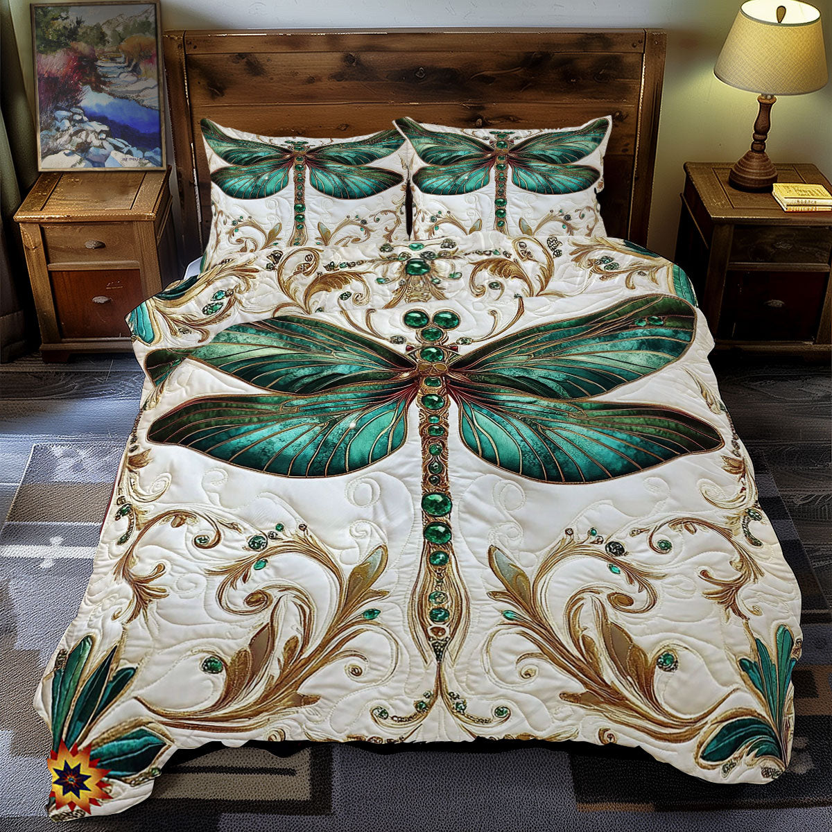 Gemstone Dragonfly WY0312096CL Duvet Cover Set