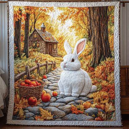 Rabbit In Autumn Path WY2308040CL Quilt