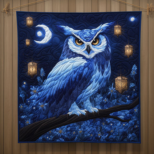 Mysterious Blue Night Owl XK2709003CL Quilt