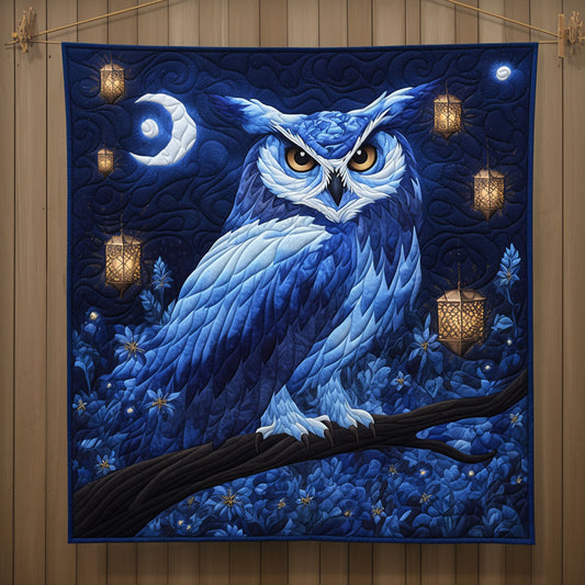 Mysterious Blue Night Owl XK2709003CL Quilt
