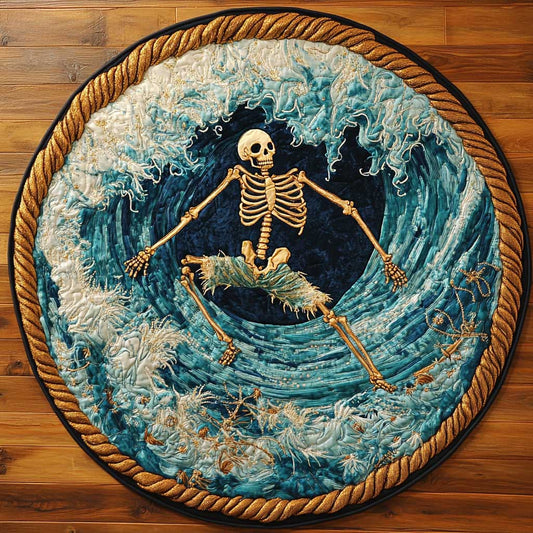 Freedom Skeleton WN1205031CL Quilted Round Mat