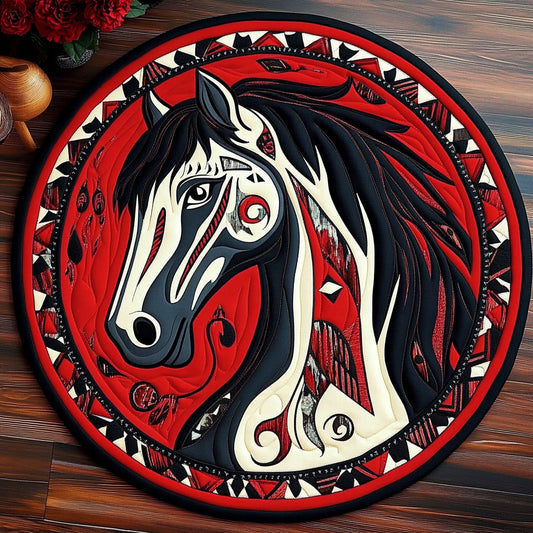 Soul of the Plains CM3105008CL Quilted Round Mat