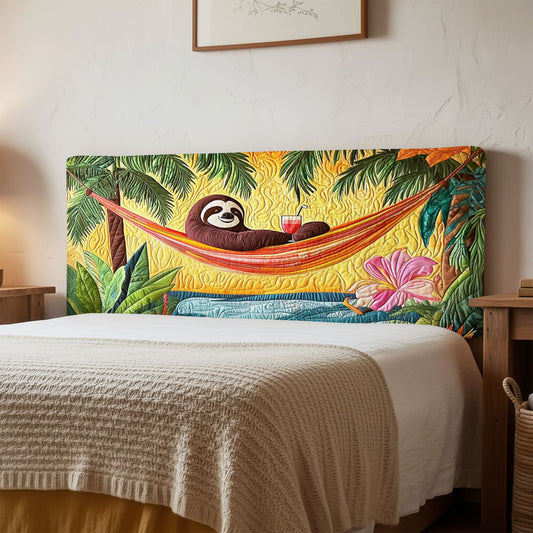 Chilling Sloth QA1712011CL Quilted Headboard Slipcover