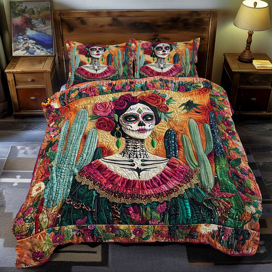 Skull Mexican Women WY1712052CL Duvet Cover Set
