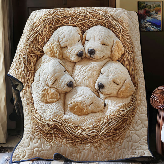 Puppy Love Nest YR1501024CL Quilt