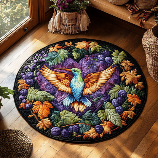 Jewel Flight WY0505049CL Quilted Round Mat