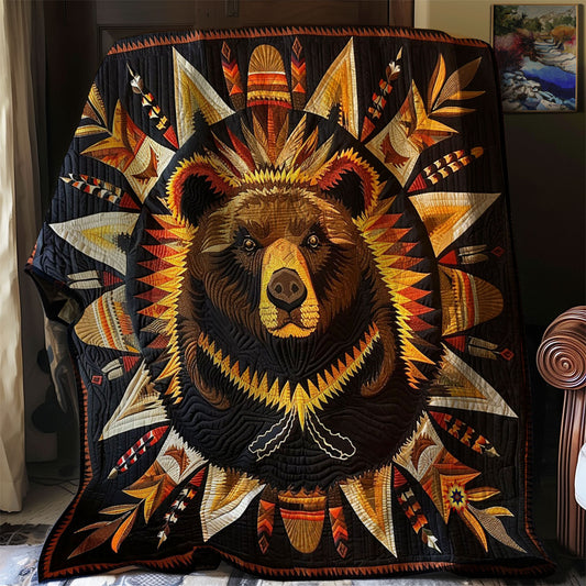 Bear Native American WJ2012003CL Quilt