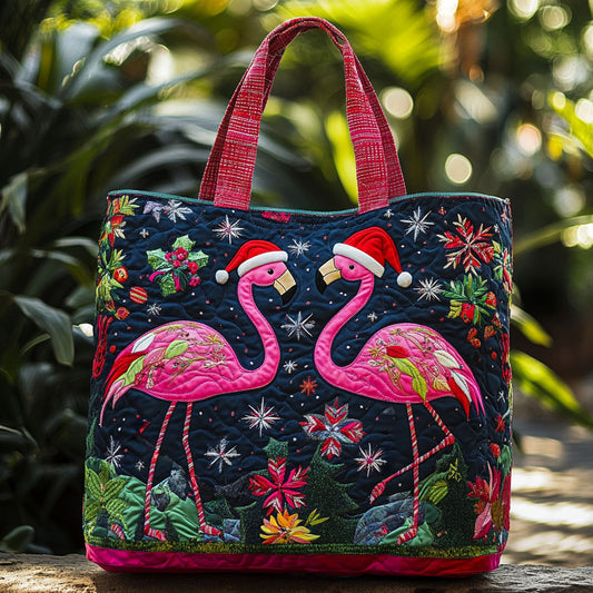 Flamingo Wonderland WN0210046CL Quilted Tote Bag
