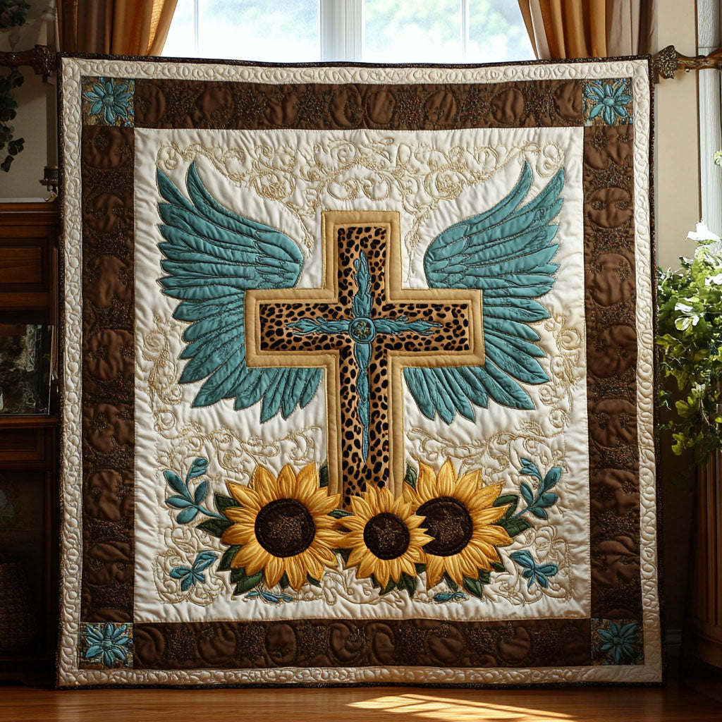 Hearts Bloom Cross WN2108062CL Quilt