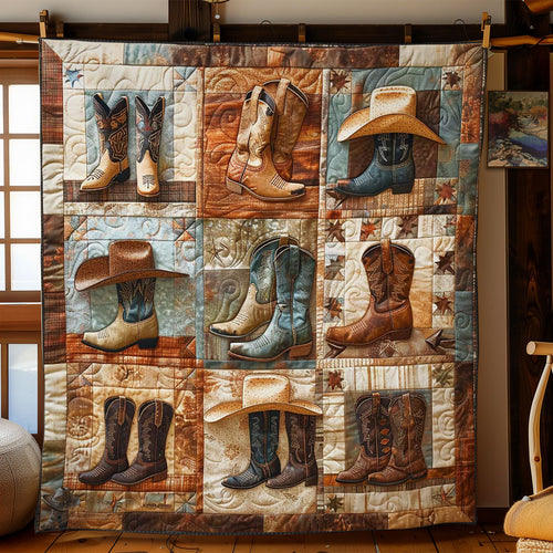 Vintage Boot And Hat WN3110029CL Quilt