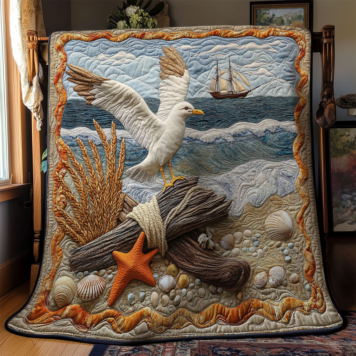 Ocean Whisper WY2403011CL Quilt