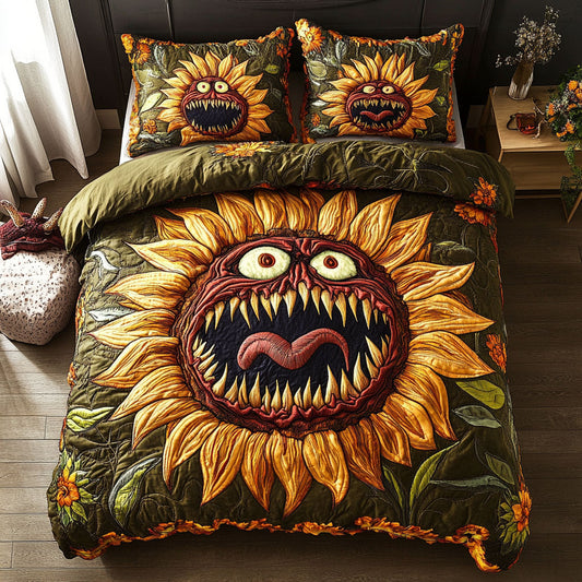 Terrifying Sunflower Terror WN1209043CL Duvet Cover Set