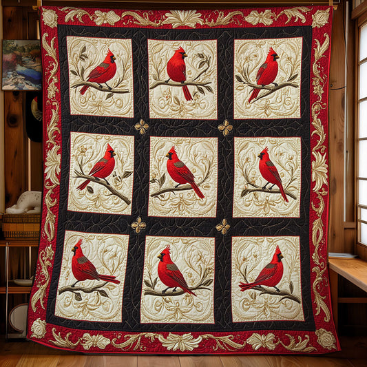 Cardinal In Forest WY1902061CL Quilt