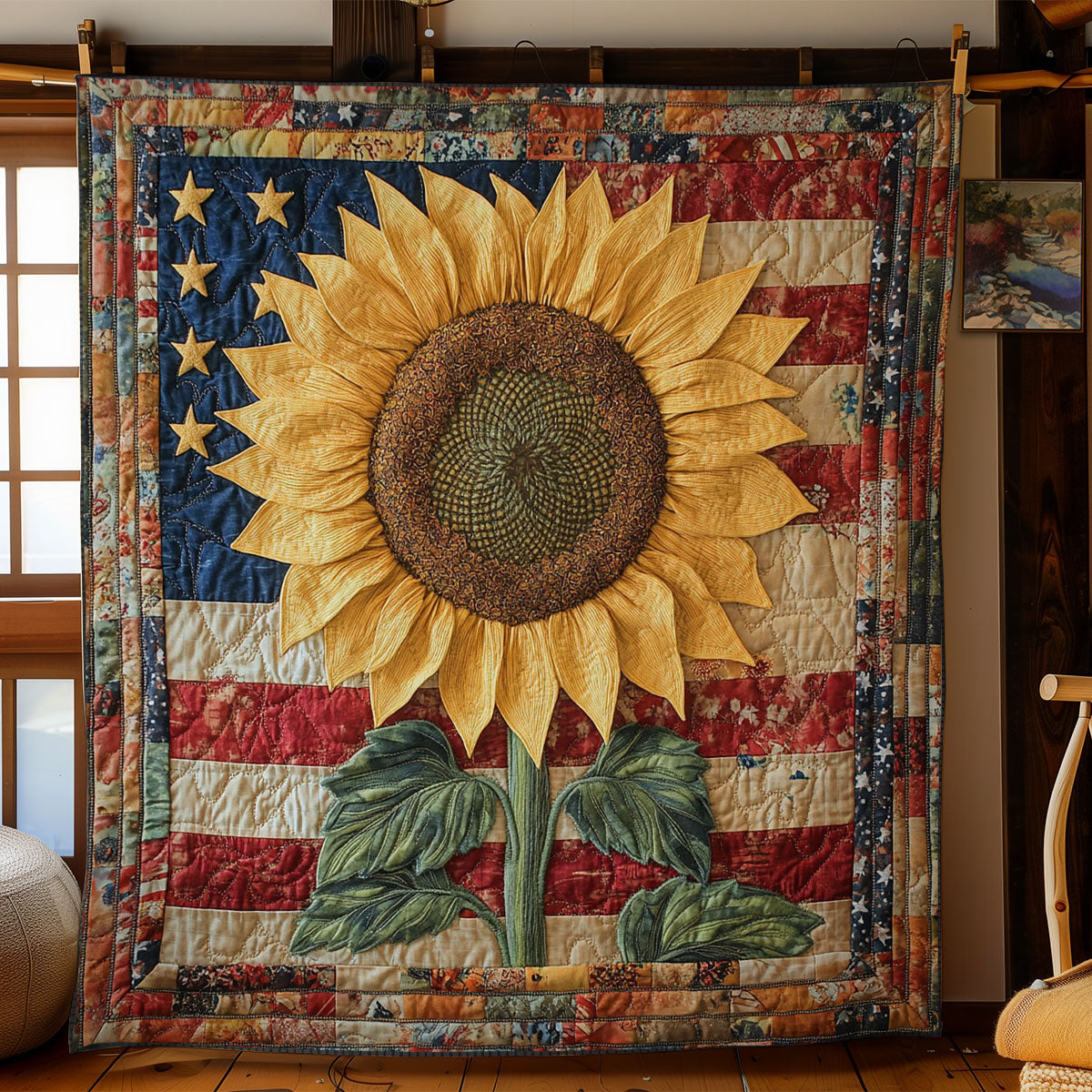 Sunflower Roots WN1206081CL Quilt