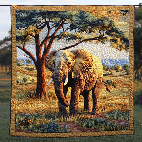 Safari Lonely Elephant WP2404054CL Quilt