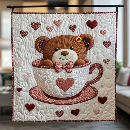 Cute Teacup Bear WP1812013CL Quilt