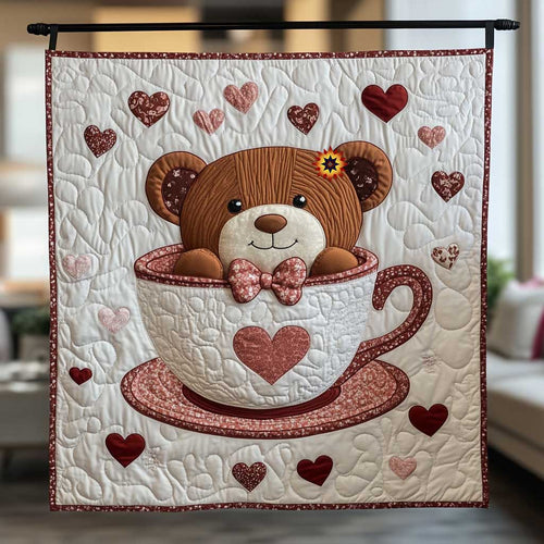 Cute Teacup Bear WP1812013CL Quilt