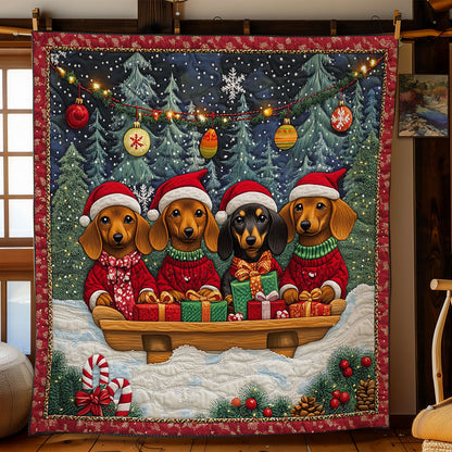 Cozy Dachshund CW1211008CL Quilt