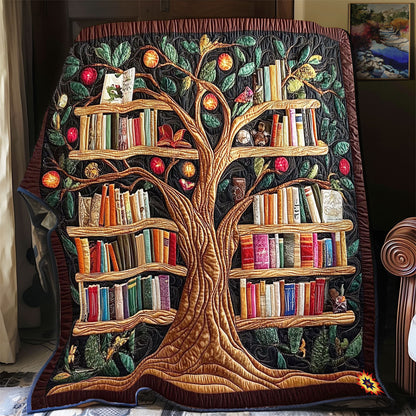 Tree Bookshelf WY2312067CL  Quilt