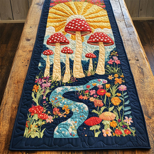 Fairy Garden WY1905035CL Quilted Table Runner