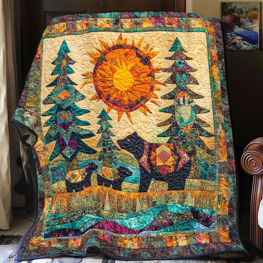 Bear In Forest WY1002008CL Quilt