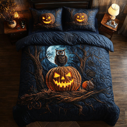 Haunted Hoot CW1007024CL Duvet Cover Set