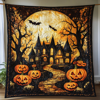 Spooky House In Hill WY1508082CL Quilt