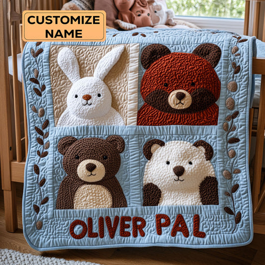 Cuddle Buddies WJ3107004CL Personalized Baby Quilt