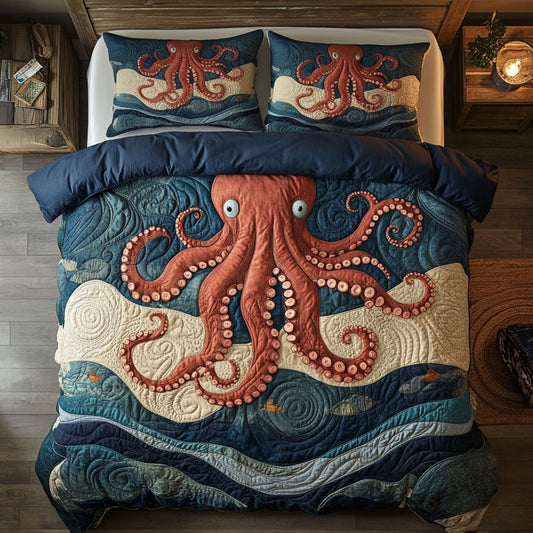 Ocean Octupus CP0207032CL Duvet Cover Set