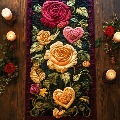 Bold and Elegant CM2404008CL Quilted Table Runner