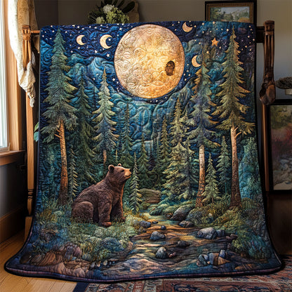 Bear In Forest WX2201001CL Quilt