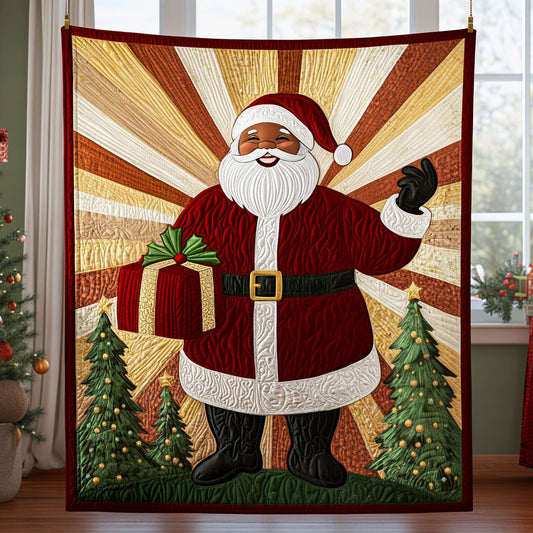 Jolly Black Santa LT0611006CL Quilt