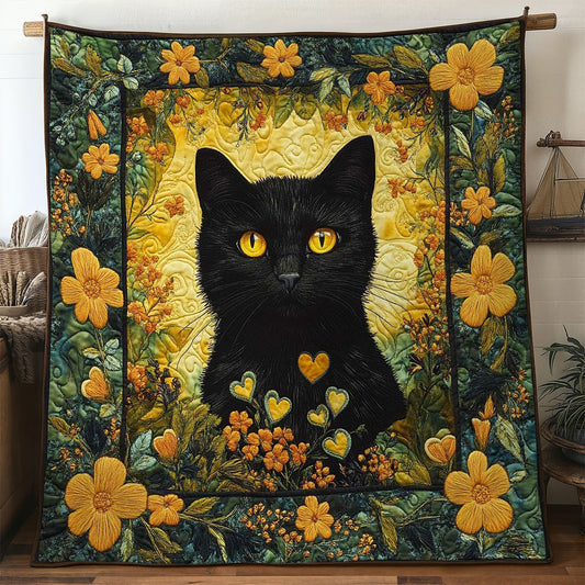 Cat Among Goldpetals WN1705007CL Quilt