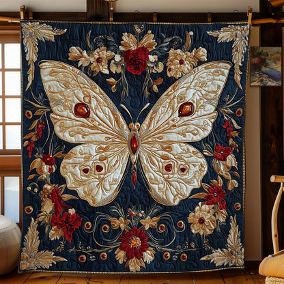 Gold Butterfly WY3112014CL Quilt
