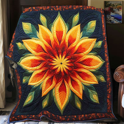 Serene Blooming Flower WP1102022CL Quilt