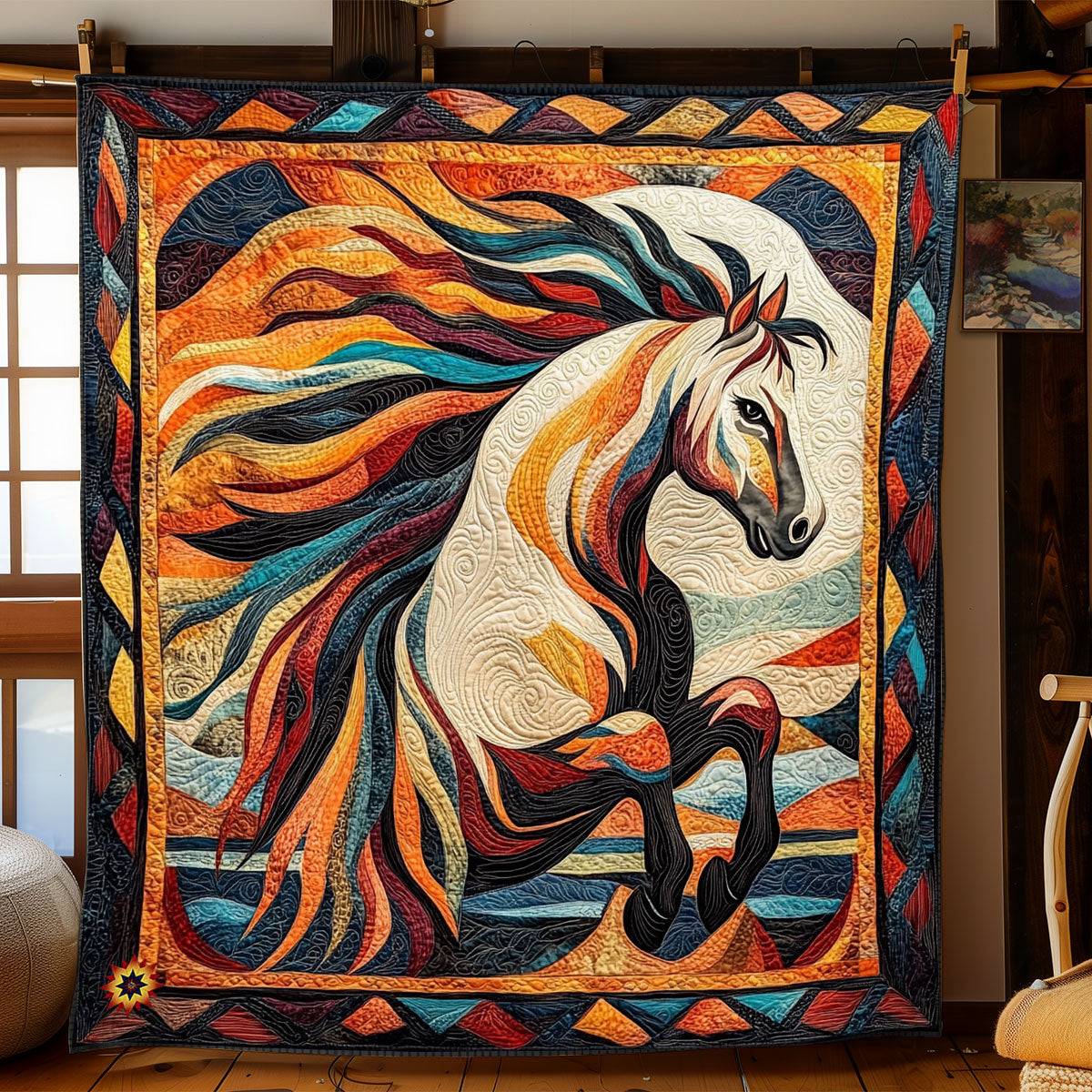 Horse Native American WJ2312021CL Quilt