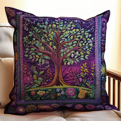 Purple Tree Of Life WX2201134CL Quilt Pillow Case