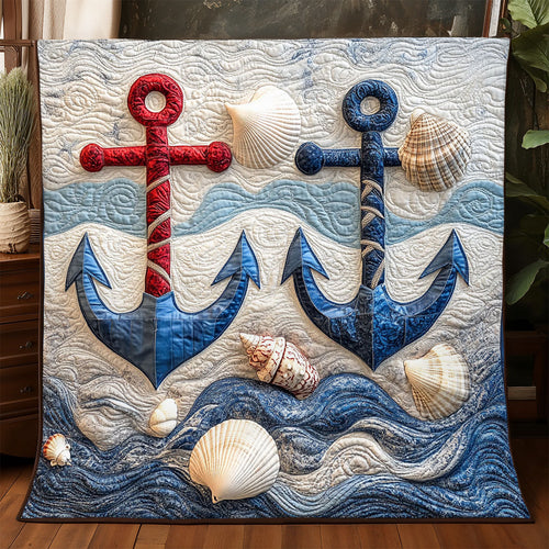 Nautical Anchor WJ1004012CL Quilt