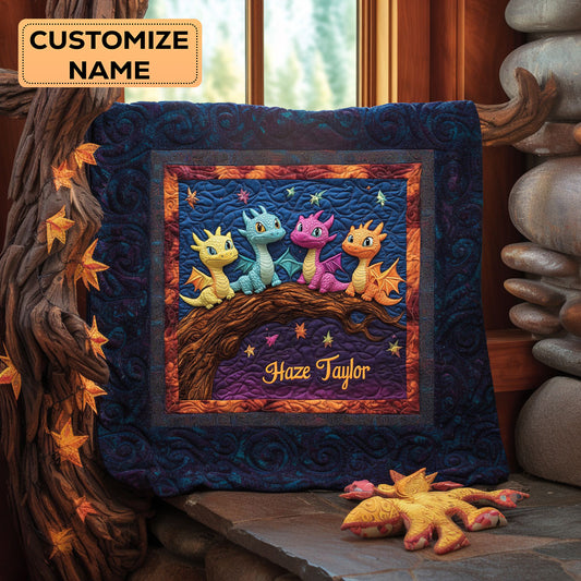 Snuggle Star Dragon WN1807087CL Personalized Baby Quilt
